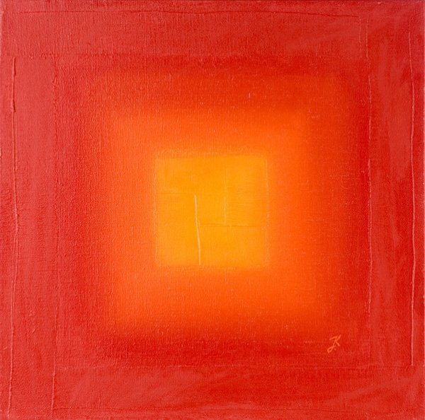 17. Oranžovo-žlutý čtverec - aktivující barvy